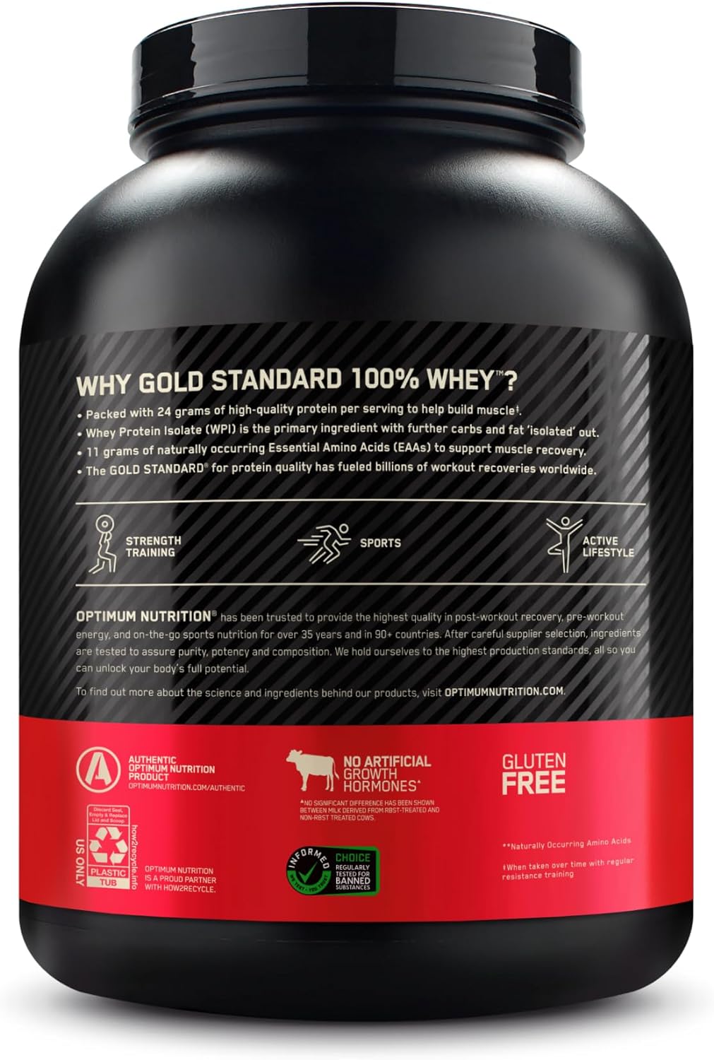 Optimum Nutrition Gold Standard 100% Whey Protein - Double Rich Chocolate, Supports Muscle Recovery and Growth